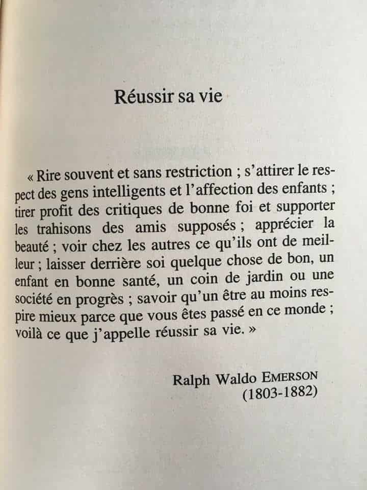 La Réussite selon Ralph Waldo Emerson